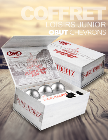 Coffret Loisirs - Boules OBUT Junior chevrons